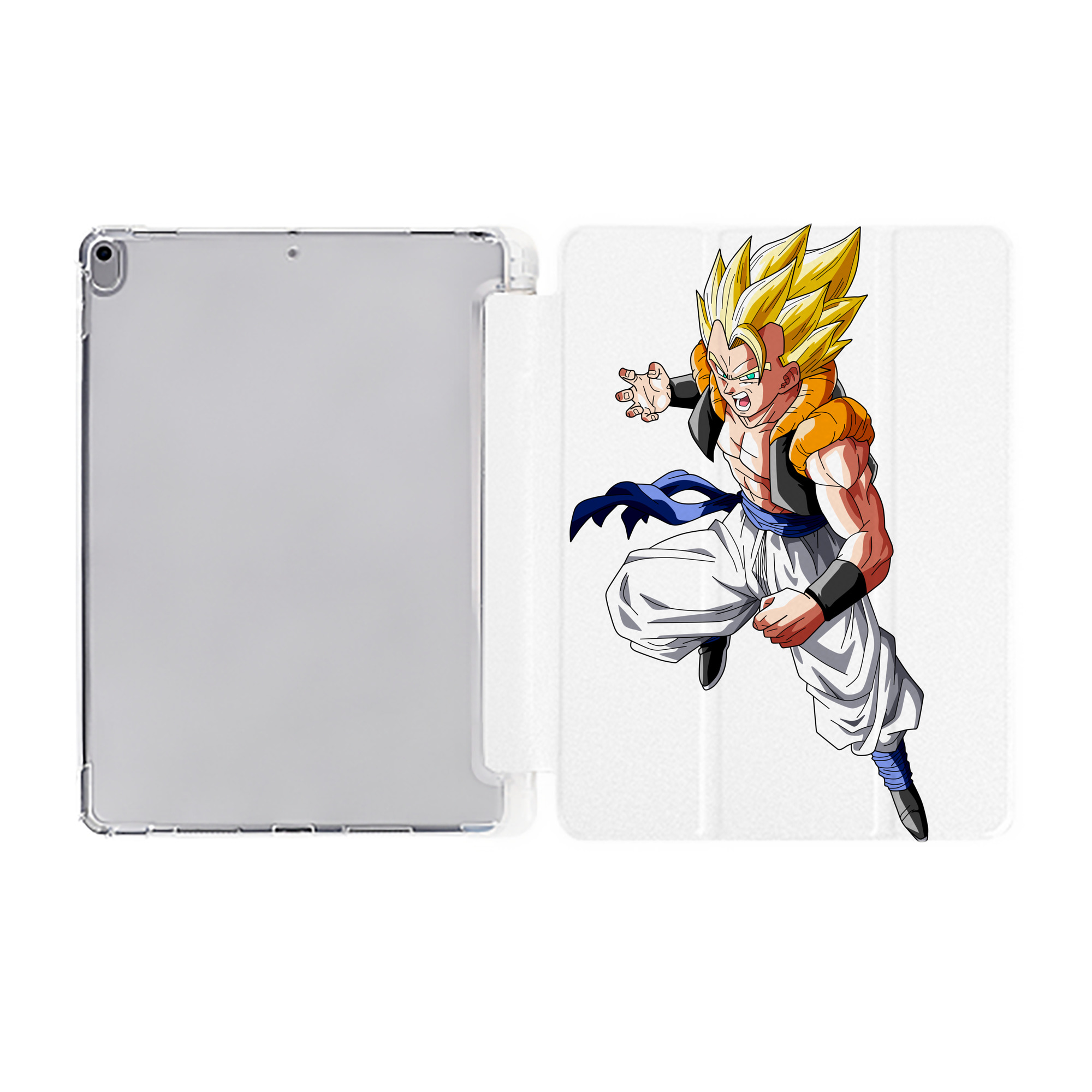 （画像用） ドラゴンボール ベジータ四世（Bejīta Yonsei）DRAGON BALL Vegeta IV IPad ケース ペン収納付き 三つ折りスタンド PUレザー×シリコン 対応機種9.5/10.5/10.9インチ